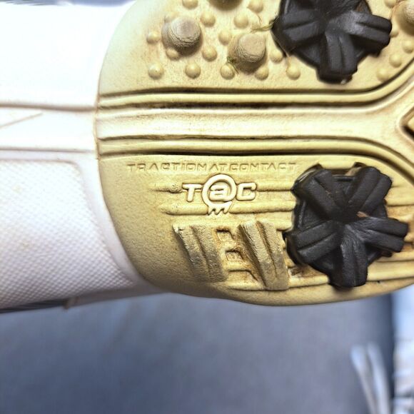 NIKE DELIGHT V LADY GOLF SHOES WOMENS SIZE 7.5 WHITE SOFT SPIKE POWER CHANNEL - Picture 8 of 10